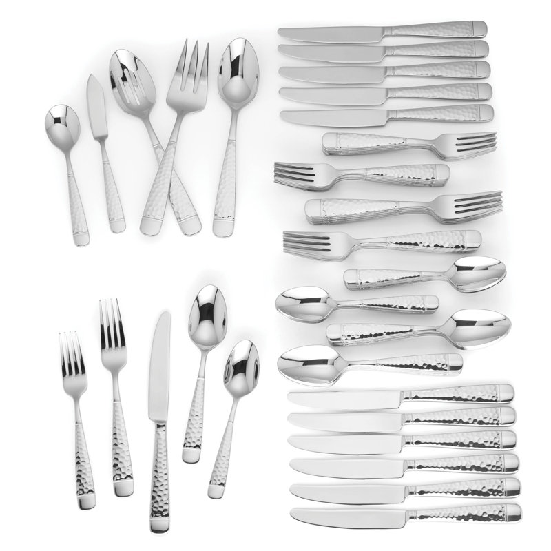Eastwood 65 Piece 18/10 Stainless Steel Flatware Set, Service for 12