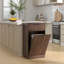 Armoire à poubelle inclinable 10 gallons Woodgrain-1088528146