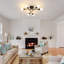  Black Sputnik 6-Light Semi Flush Mount
