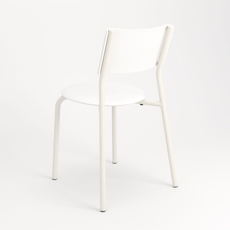 SSD Recycled Plastic Dining Side Chair, Cream White