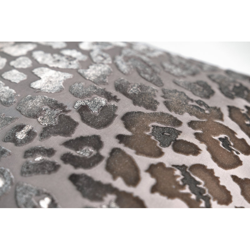 Leopard Square Velvet Pillow, Square 20"H x 20"W, Leopard Wildberry