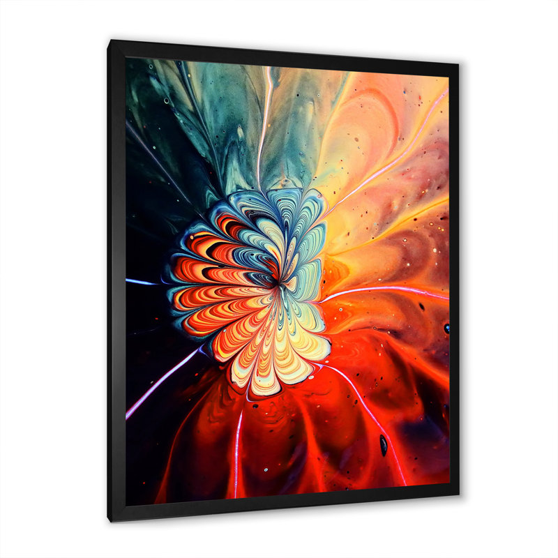 Reproduction d'art sur toile, "Abstract", Impression noire sur toile encadrée, H 12 po x l 8 po x P 1 po