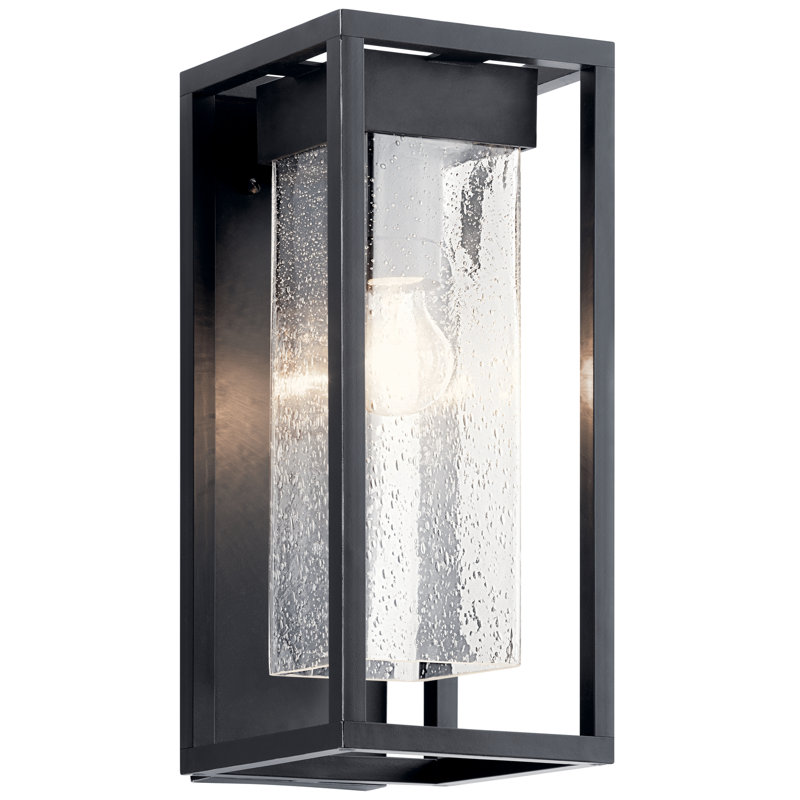 Harjeevan Wall Light, 16" H x 7" W x 7" D, Black