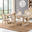 Chaises de salle à manger de style champêtre beige haut de gamme Amando, chaises rembourrées à dossier rond, techniques de tréfilage et de sculpture-1995148642