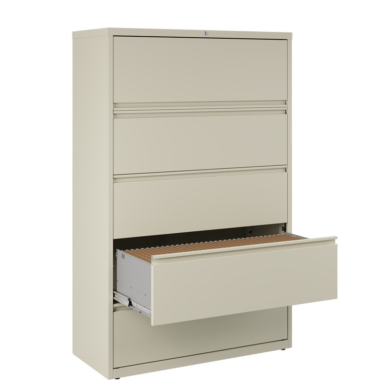 Classeur latéral à 5 tiroirs Harietta, Mastic
