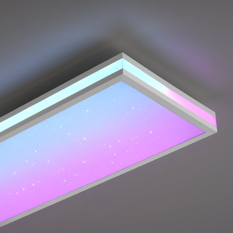 Mario White LED Semi Flush Mount