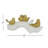 Cebollero Porcelain Ceramic Bird Decorative Gold Sculpture