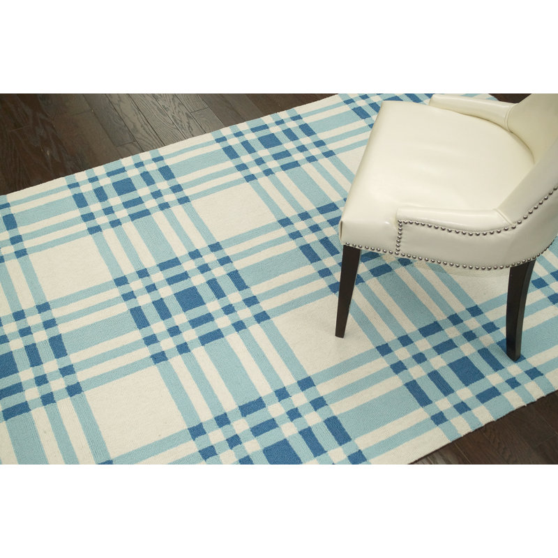 Tapis bleu Lait, 5 pi x 8 pi