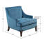 Chaise d'appoint Anna, chaise en mousse haute densité