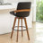 Modern Leather Upholstered Swivel Counter & Bar Stools-10486117-10486105