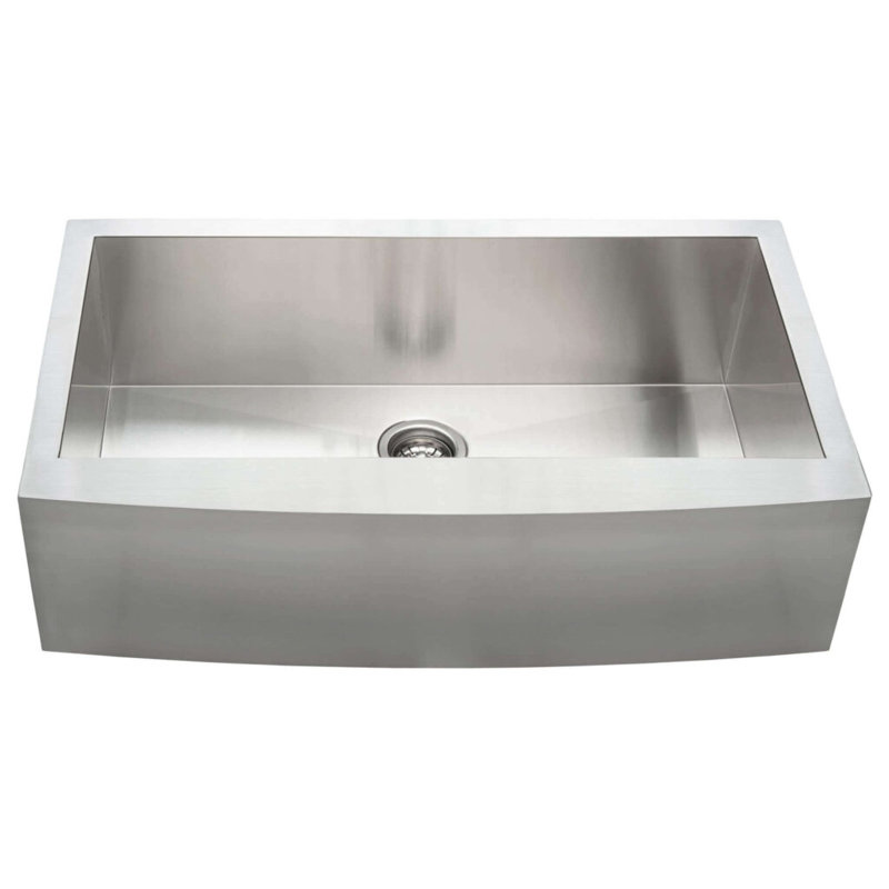 Évier de cuisine Fine Fixtures à tablier avant en acier inoxydable de calibre 16, 1, H 10 po x l 36 po x P 21 po