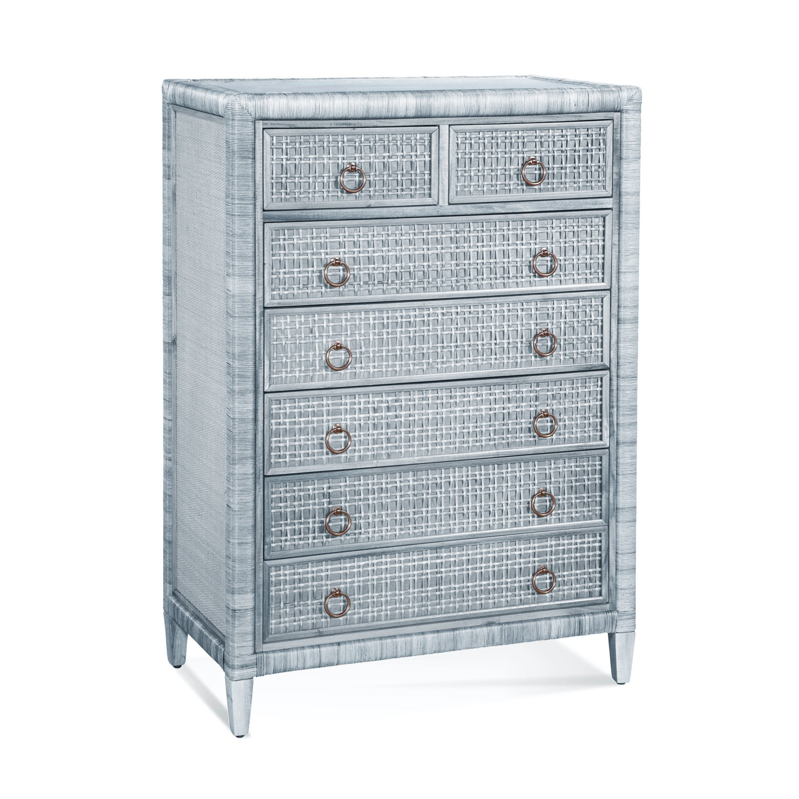 Monterey 7 - Drawer Dresser, Sea Glass, No, Satin Nickel