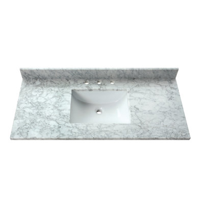 43'' W Single Marble Vanity Top