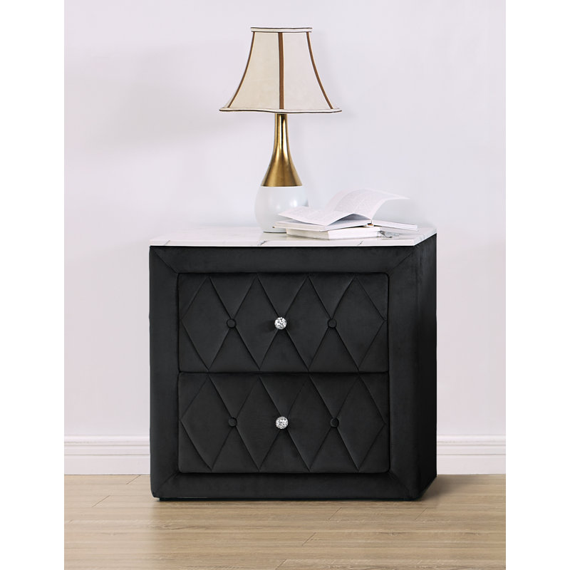 Annabelle Night Stand Black, Black