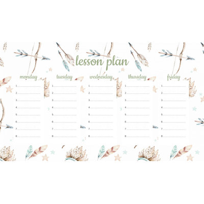Magnetic Lesson Plan Boho Arch