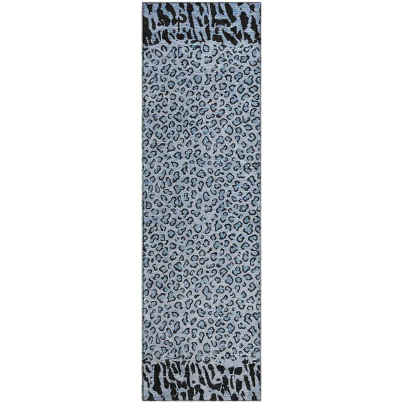 Premium Machine Washable Alvey AMF1230 Animal Skin Rug, Runner 2'3" x 7'6"