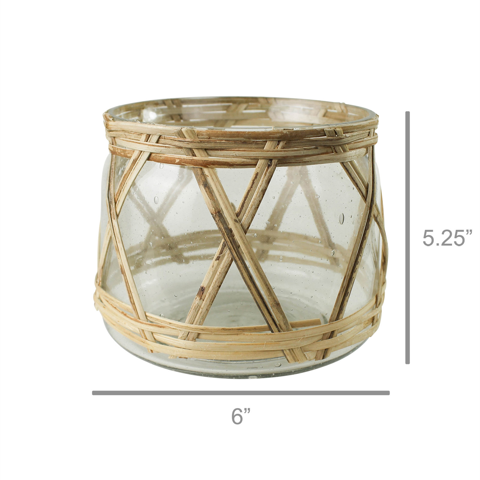 Tabletop Hurricane, 5.25" H x 6" W x 6" D