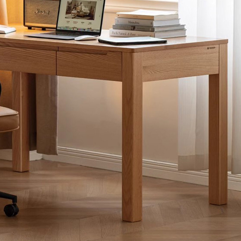 Bureau d'écriture simple et robuste en bois massif, H 29,52 po x l 39,37 po x P 23,62 po