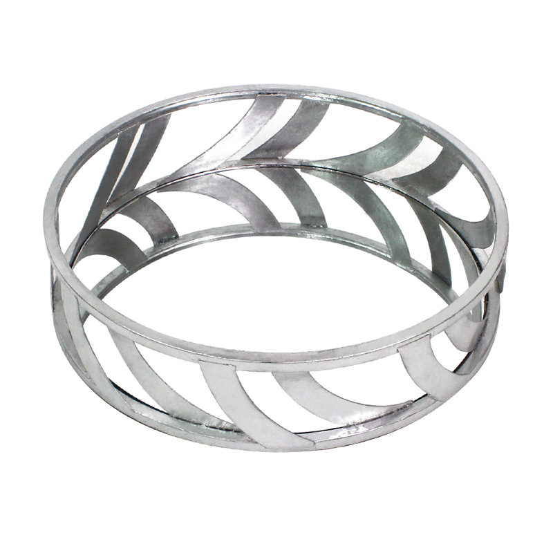Sultan Metal Tray - Set of 2, Silver