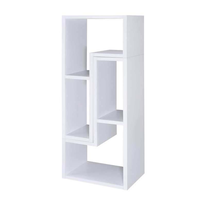 Katsumasa Geometric Bookcase, White