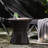 Lambrecht 19.75" W 19.75" D Round Weather Resistant Wicker Side Table -1248612794