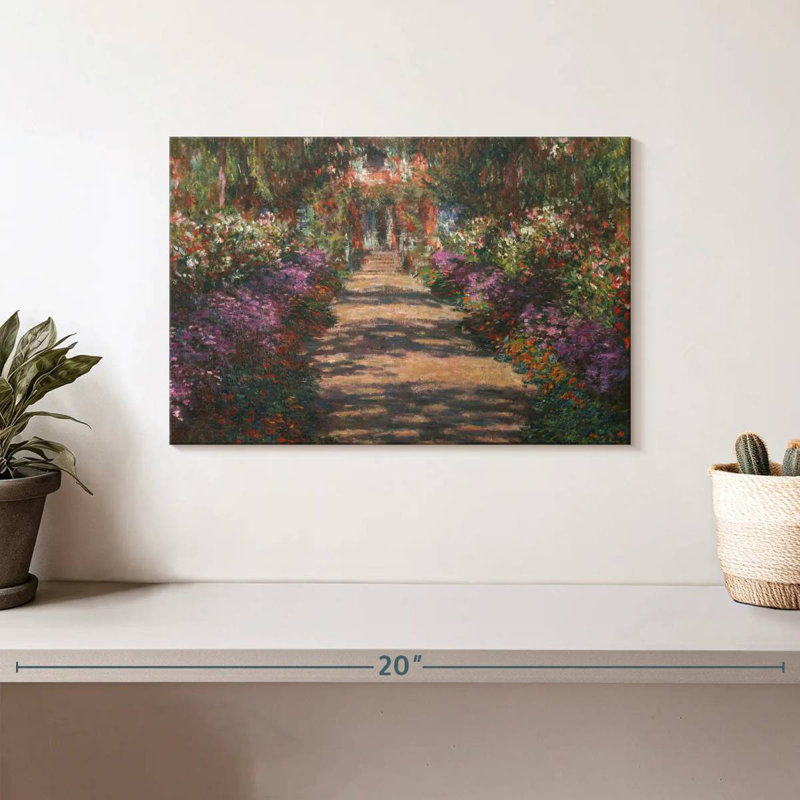 Senne A Pathway In Monet's Garden Giverny, 8" H x 12" W