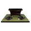 Tapis décoratif vert Christofor-22248684