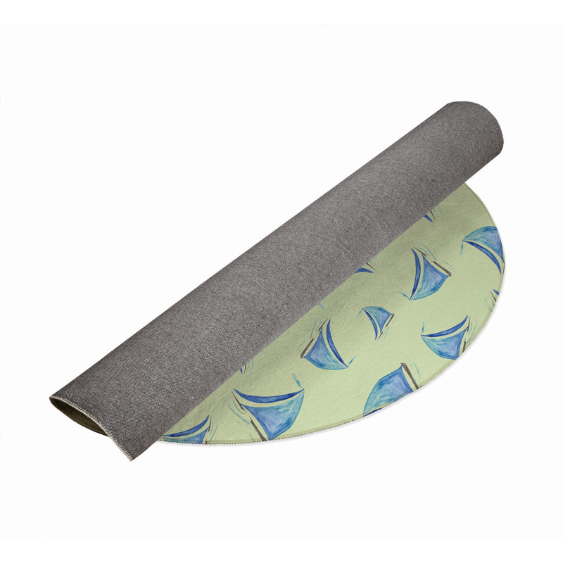 Tapis d'extérieur Summer, Rond 5 pi