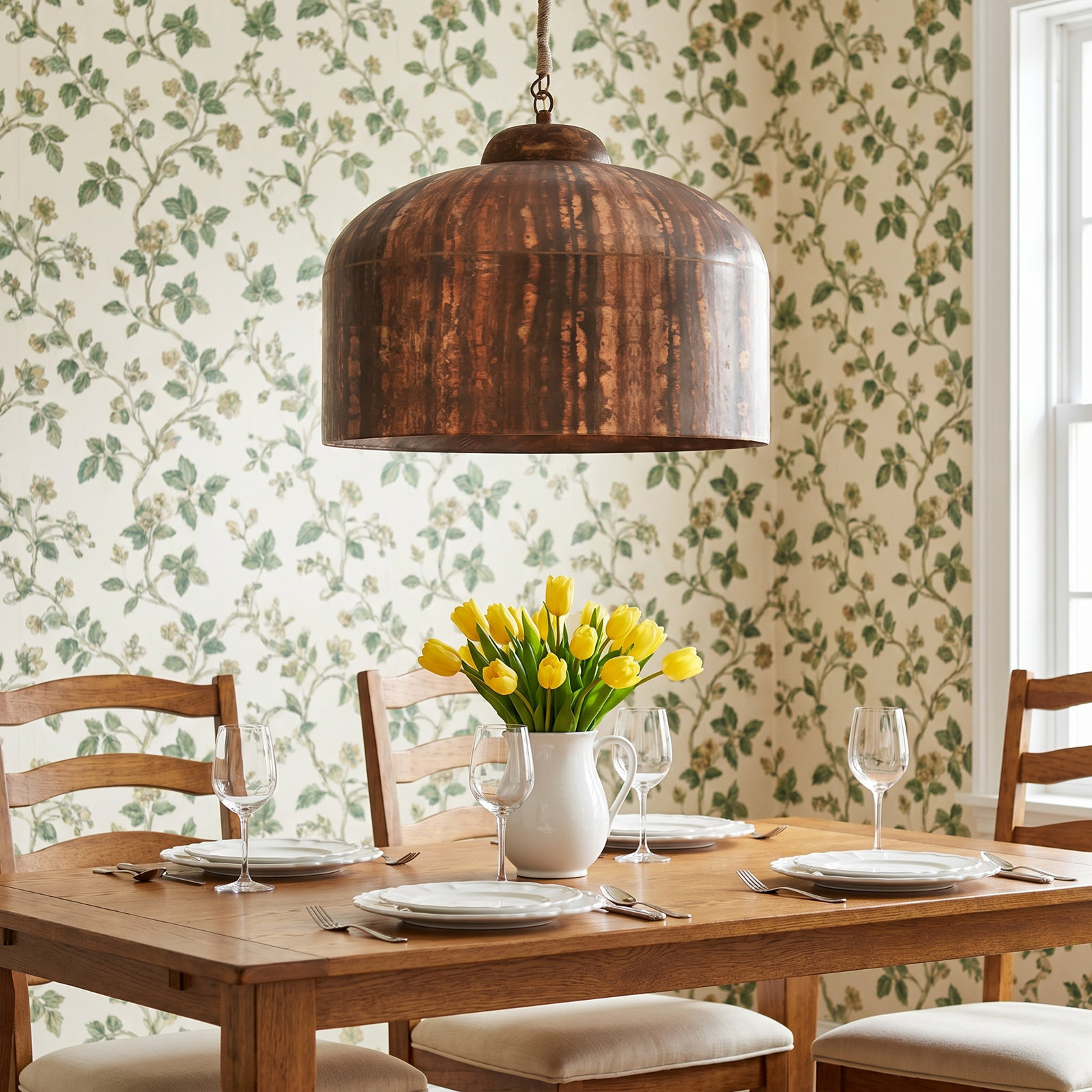 Tuck Single Light Metal Pendant