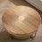 Modern Round Carved Wooden Coffee Table with Metal Legs for Living Room, Office, and Reception Areas-100683687