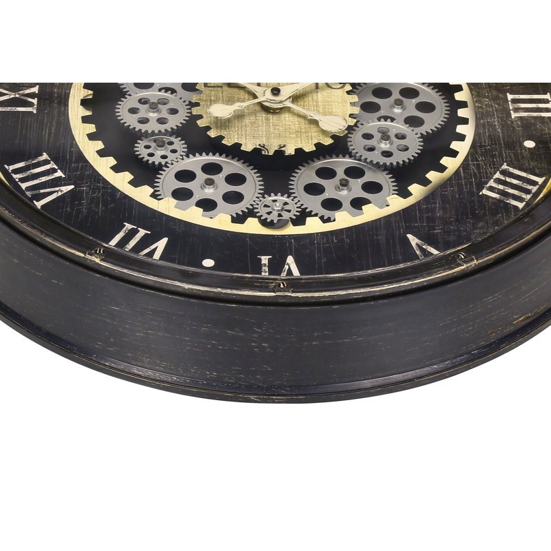 Horloge murale 20 ", mécanisme transitionnel, brun, transitionnel | Idée cadeau