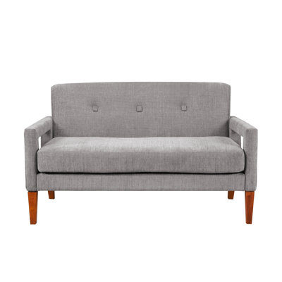 Modern Living Room Causeuse Chenille Upholstery Coils Coils
