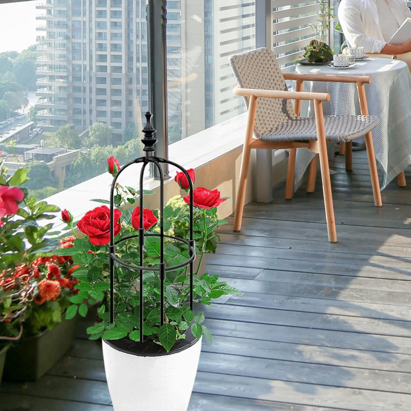 Sinobi 9.8'' W Plastic Obelisk Trellis, 3ft