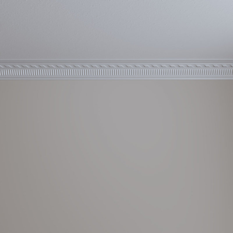 Primed Polyurethane Modern Valeriano Rope Crown Moulding