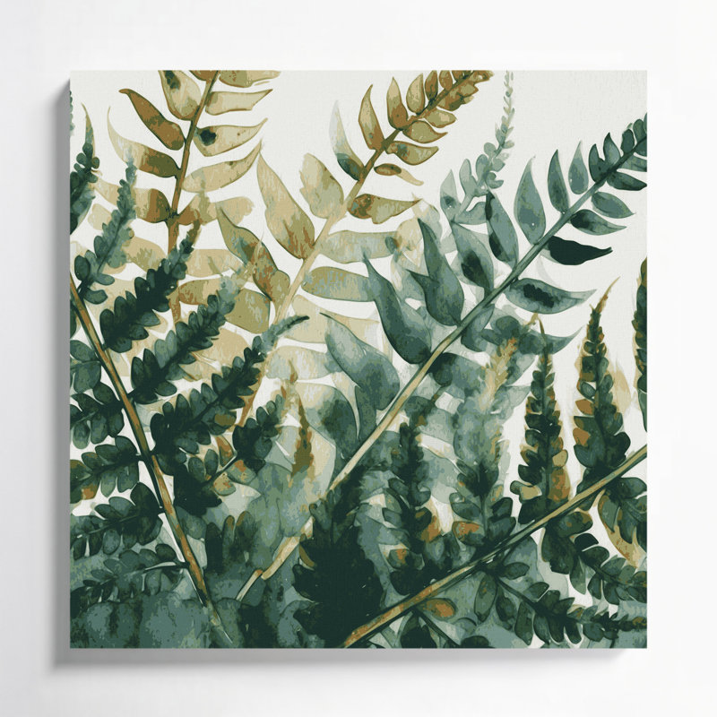 Art mural sur toile Botanical Lady Fern, H 32 po x l 32 po