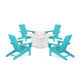 High-Density Polyethylene (HDPE) Outdoor Adirondack Chair With Table
