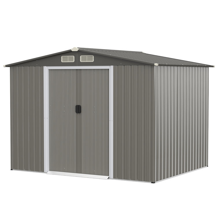 8.5 ft. W x 6 ft. D Galvanized Steel Storage Shed