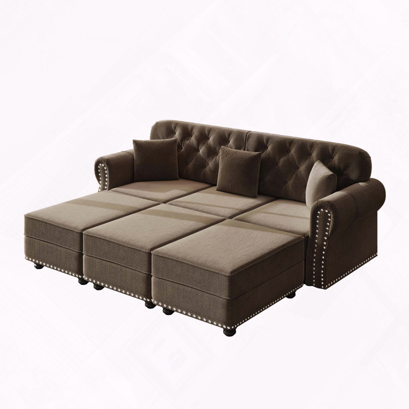 Velours Chesterfield, Brun