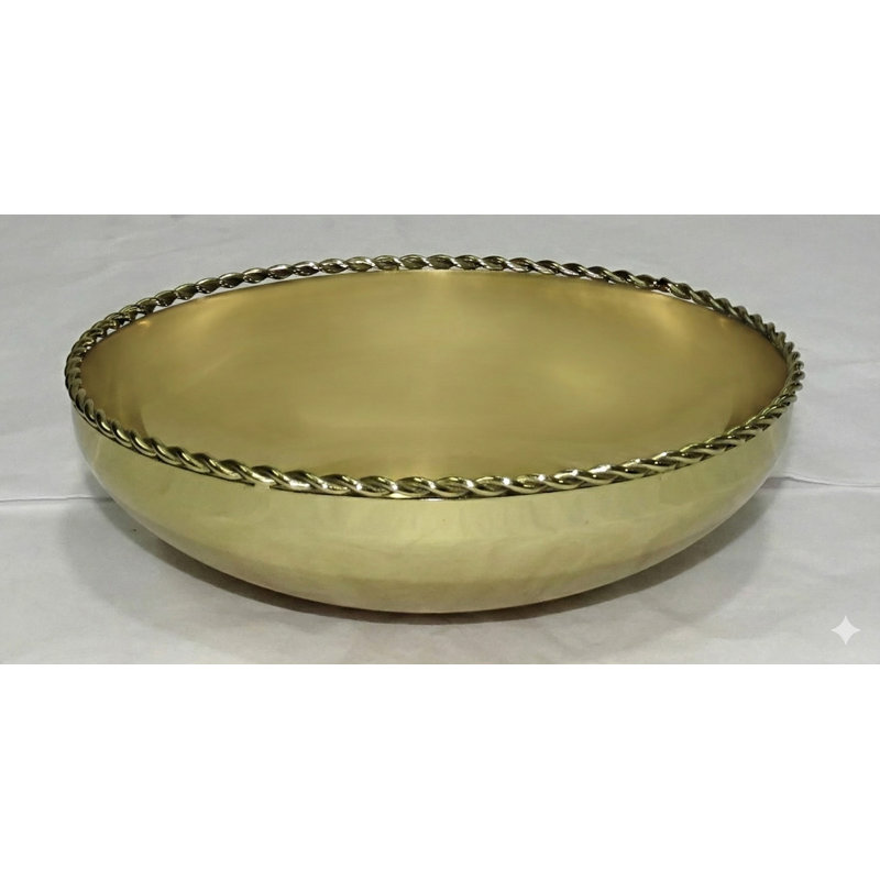 Bol avec rebord en corde, 6.25"