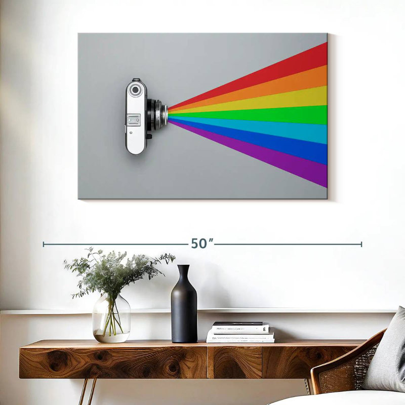 Flash appareil photo Senne Rainbow, H 26 po x l 39 po
