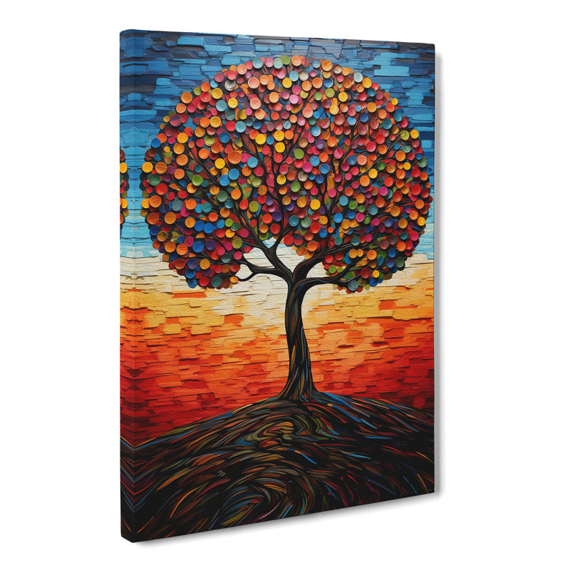 Tree Modern - No Frame Print, 60cm H x 40cm W x 3cm D
