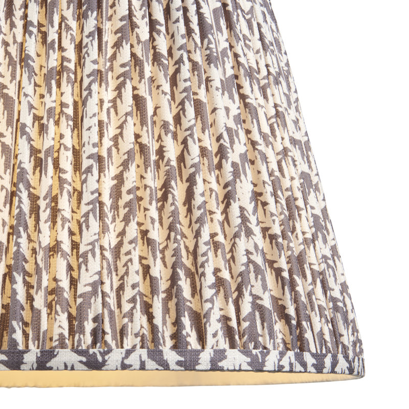 Leaf Lamp Shade finished in Pearl Grey, 27.5cm H x 28cm W x 40cm D