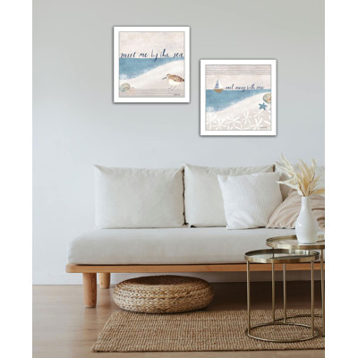 «Sail Away With ME», art mural encadré pour le salon, reproduction d'art mural pour la maison, art mural de chambre à coucher par Katie Doucette, 2 pièces