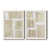 Toile avec cadre blanc
