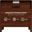 Ensemble de 2 tables de chevet en bois massif - deux tiroirs et station de charge USB / AC-129164991-129244092