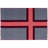 Norwegian Flag Wool Throw