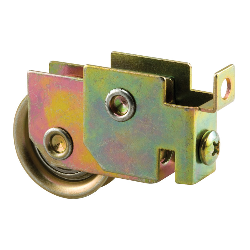 Ensemble de rouleau de porte coulissante en acier de 1-1 / 2 po à roulement à billes (paquet simple)