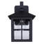 Sioban Traditional Outdoor Down Light Lantern, Black Finish, Clear Seeded Glass