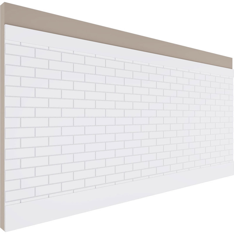 Ensemble de lambris en PVC Subway Brick, H 44 po x l 94,5 po x P 0,625 po