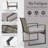 3 Piece Patio Bistro Rattan Chair With Cushions And Coffee Table Set-1771362020-1771362017